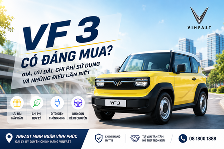 VF 3 Tại Vĩnh Phúc: Giá Bán, Ưu Đãi Mới Nhất Và Có Nên Mua VinFast VF 3?